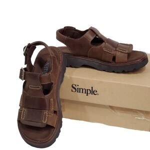 Simple Ernestine 9905 Gaucho Sandal Brown Size 6